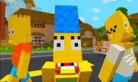 The Simpsons hid and run Mod For Minecraft PE Screen Shot 2