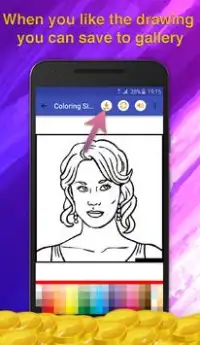 Actresses Coloring Pages Screen Shot 4