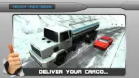 Frozen Highway Truck Driver 3D Screen Shot 0