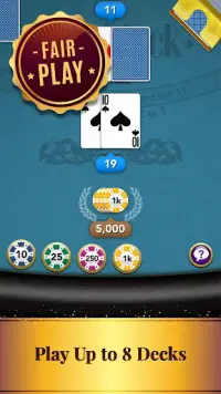 Blackjack Card Game Screen Shot 7