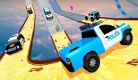 Police Prado Car Stunt - Ramp Car Racing Game 3D Screen Shot 10