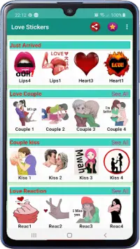 Stickers de amor para Whatsapp Screen Shot 0