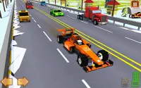 em bloco carro rodovia piloto tráfego corrida jogo Screen Shot 3