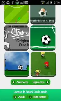 Juegos de fútbol Gratis Screen Shot 1