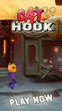 Cat Man Hook Swing superhero cat free games 2019 Screen Shot 4