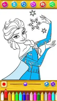 Learn to color Princesses Screen Shot 4
