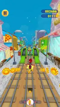 Subway Santa Xmas Surf: Subway Surfer 3D Screen Shot 3