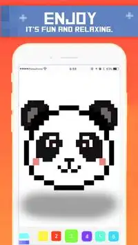 PixartPanda | Color by pixel Number book Panda art Screen Shot 0