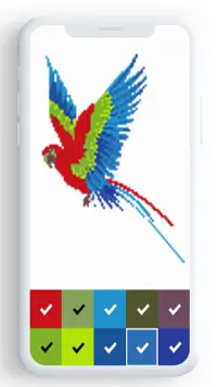 Birds Color By Number, pixel bird coloring Screen Shot 11