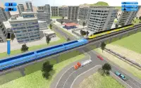 Modern City Train Driving Simulator 3D Screen Shot 1