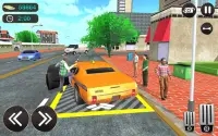 Trò chơi lái xe taxi - offroad taxi lái xe sim Screen Shot 12