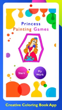 Princess Painting Games Screen Shot 0