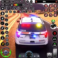 police car driving police game Screen Shot 0