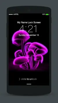 3D Neon Lock Screen Screen Shot 4