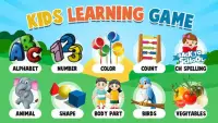 Juegos de aprendizaje para niños - Kids Educationa Screen Shot 5