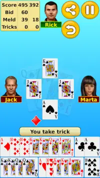 Pinochle Screen Shot 2