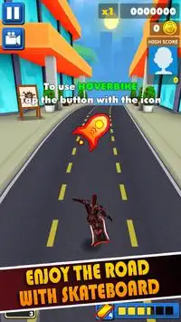 Subway Iron Hero Man Running Clash 👊🔱 Screen Shot 0