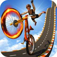 BMX Cycle Mega Ramp Stunts - Bicycle Racing Games