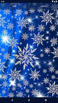 Snowflake Stars Live Wallpaper Screen Shot 3