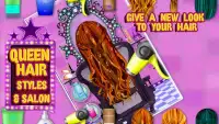 rainha penteados salão jogos Screen Shot 3