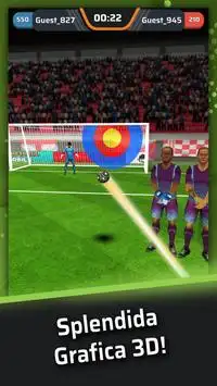 Calcio Vivere Calcio Libero: Colpi in Porta Gioco Screen Shot 4