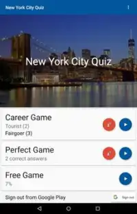 New York City Quiz Screen Shot 0