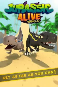 Jurassic Alive: Trò chơi khủng long T-Rex thế giới Screen Shot 0