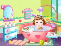 bebé lindo juego de baño HD Screen Shot 1
