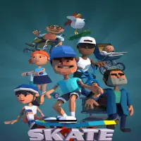 Skate Boy Runner - Endless Running Game Screen Shot 11