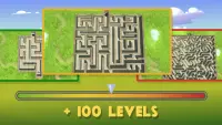 Klasik Labyrinth - 3D Kayu Maze Brain Games Screen Shot 1