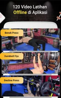 Pro Gym Workout (Latihan Gym & Kebugaran) Screen Shot 3