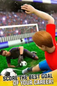 Futebol Penalidade: Marcar Gols Jogador vs Goleiro Screen Shot 0