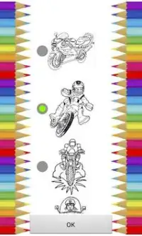 Moto Bike Racing Coloring Screen Shot 2