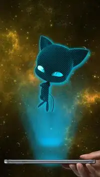 Cat Noir Hologram Simulator 3D Winx Joke Screen Shot 0