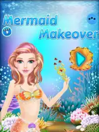 Mermaid Princess Makeover Salon для девочек Screen Shot 0