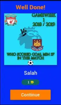 Premier League Question Screen Shot 1