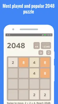 2048 classic puzzle 5 game Screen Shot 1