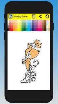 Coloring Book Game Sonic Screen Shot 2