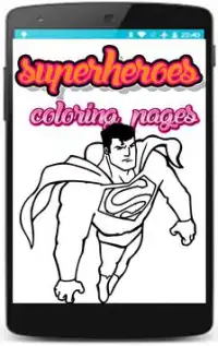 Superheroes coloring pages for kids Screen Shot 6