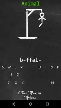 Hangman - One and Two Player Screen Shot 0