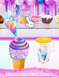 Unicorn Cupcake Cones - Cooking Games for Girls Screen Shot 4