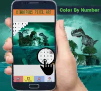Dinosaurs Color By Number-Pixel Art Screen Shot 0