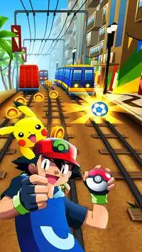 Subway Pikachu Surfer Run Screen Shot 0