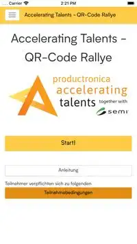 Accelerating Talents - QR-Code Rallye Screen Shot 1