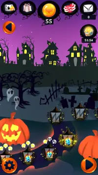 solitaire juego de Halloween Screen Shot 2