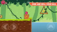 Roller Ball 3: Red Bounce Ball Love Adventure Screen Shot 0