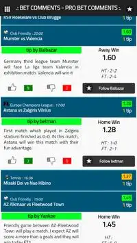 Bet Comments - Pro Bet Tips Screen Shot 2