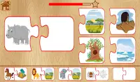 Animal Matching Puzzle for Kids-Name,Food,Home,Mom Screen Shot 13