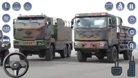 الجيش شاحنة ألعاب السيارات تحط Screen Shot 1
