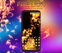 Fire Lion Animated Keyboard + Live Wallpaper Screen Shot 1